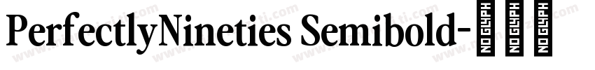 PerfectlyNineties Semibold字体转换